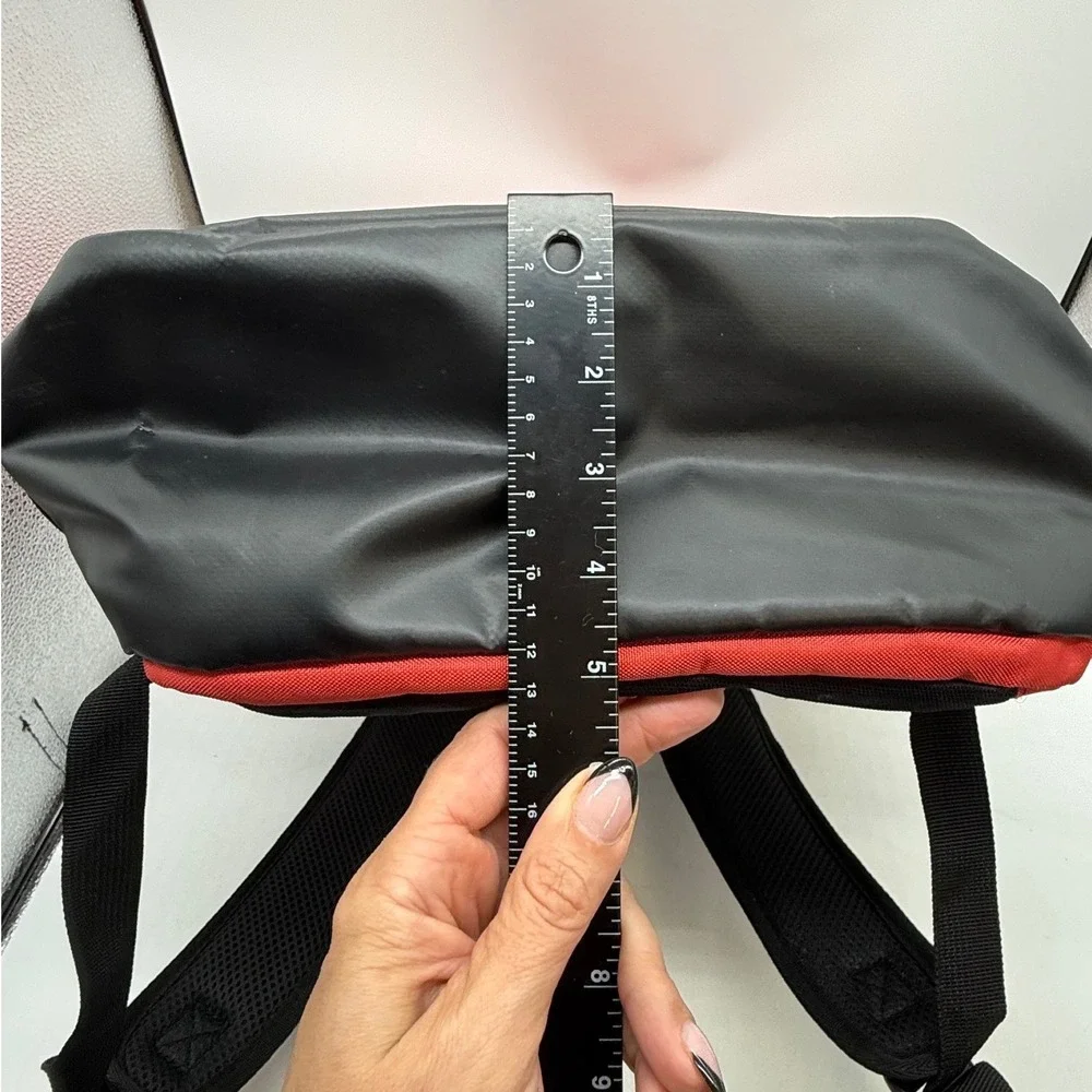 Flag Nor Fail Red Black Gym Fitness Backpack Padded Straps Gorpcore tactical